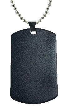 Blue Aluminum Dog Tag